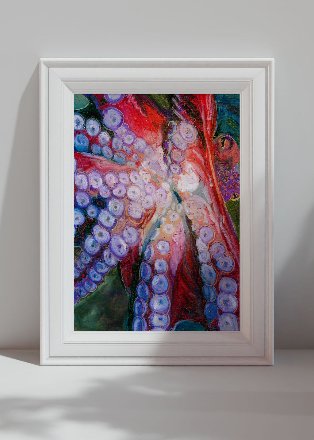 Oil Pastel Octopus Art Print