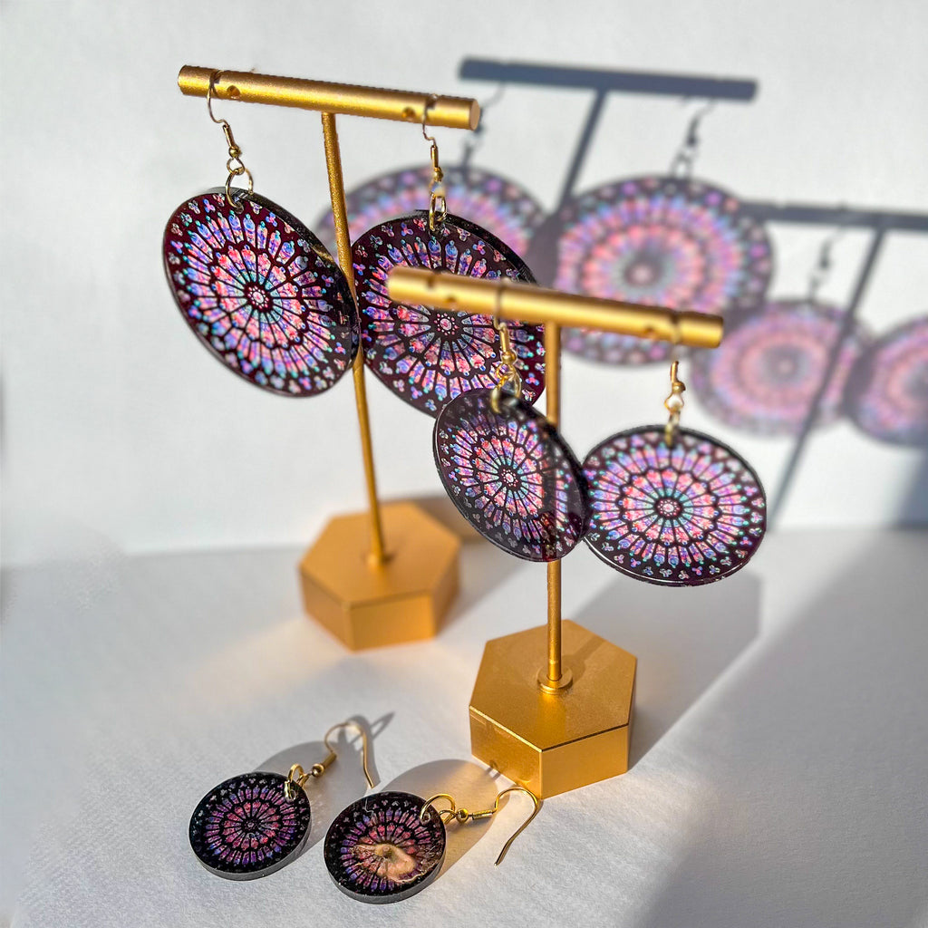 Notre Dame Rose Window Earrings